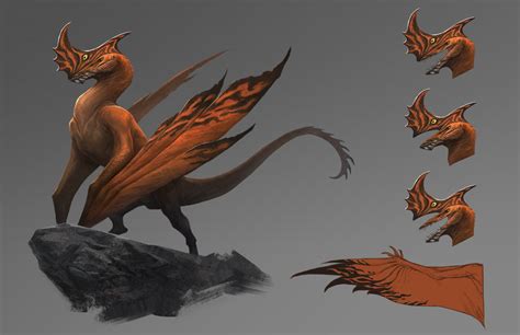 ArtStation - Flying creature design, Joseph Lin | Mythical flying creatures, Creature concept ...