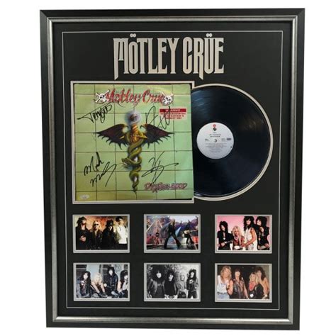 Music - Mötley Crüe - Dr Feelgood Signed & Framed Album Cover #29368 | Taylormade Memorabilia ...