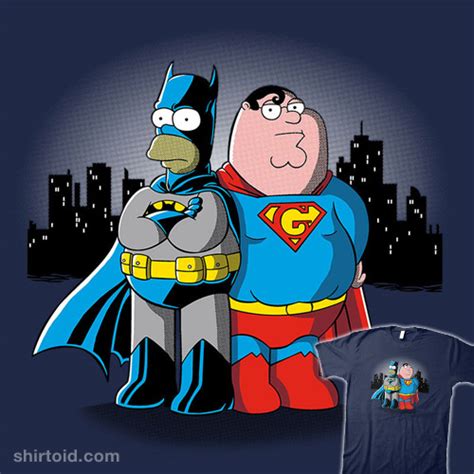 BatHomer vs. SuperGriffin - Shirtoid