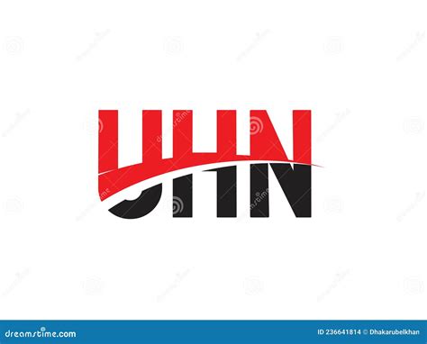 UHN Letter Initial Logo Design Vector Illustration Stock Vector ...