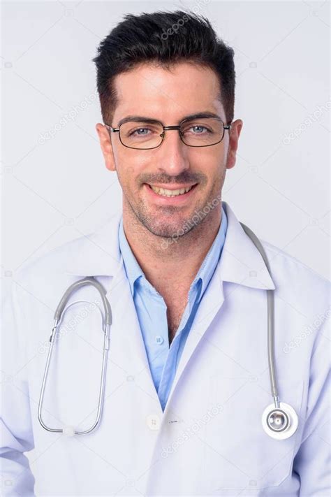 Face of happy young handsome man doctor with eyeglasses smiling - Stock P , #affiliate, #young ...