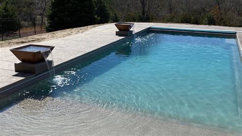 Latham Corinthian 16 fiberglass pool installation and landscaping ...