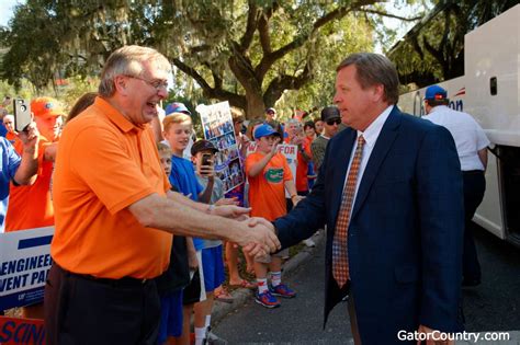 Florida Gators head coach Jim McElwain at Gator Walk | GatorCountry.com