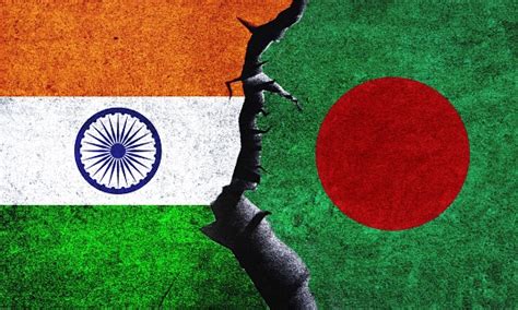 Bangladesh And India Flag Together Bangladesh Vs India Stock ...