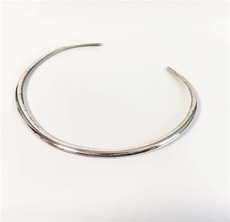 Sterling Silver Neck Cuff - 925 Neck Collar / Choker Necklace - Modern ...