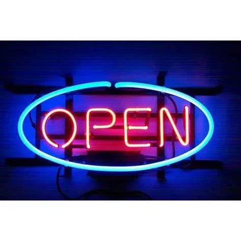 Open Neon Tube Sign Board, For Advertisement at Rs 600/square feet in ...