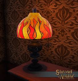 Flame Stained Glass Oil Table Lamp 3-Pack - Shroud of the Avatar Wiki - SotA