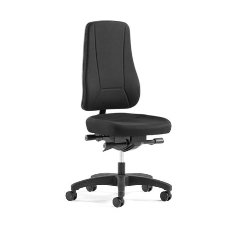 Office chair BIRMINGHAM, black fabric, black base | AJ Products