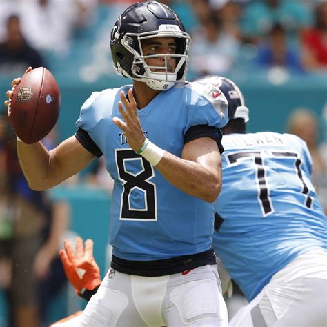 Marcus Mariota Expected to Play vs. Texans with Elbow Injury 'Barring a Setback' | News, Scores ...