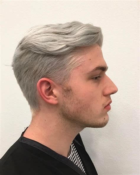 Mens Gray Hair Dye, Silver Hair Dye Men, Grey Dyed Hair, Dyed Hair Men, Mens Hair Colour, Silver ...