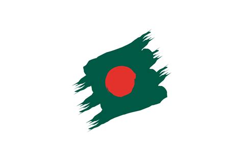 Bangladesh flag design illustration, icon flag design with elegant ...