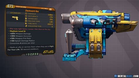 Borderlands 3: Arms Race Legendary Weapon List » MentalMars