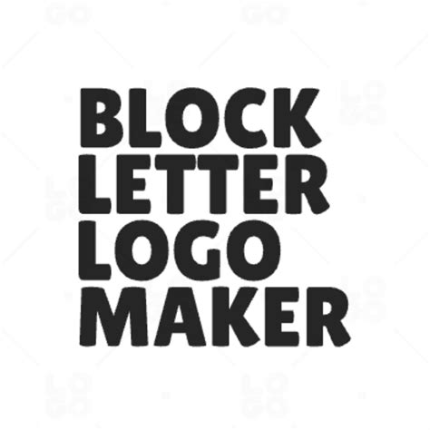 Block Letter Logo Maker Logo Maker | LOGO.com