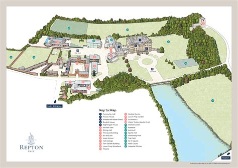 Repton School Campus Map