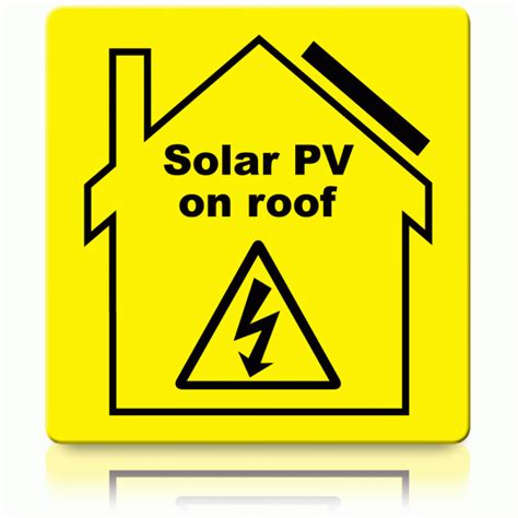 Buy Solar PV on roof Labels | Solar PV Warning Labels