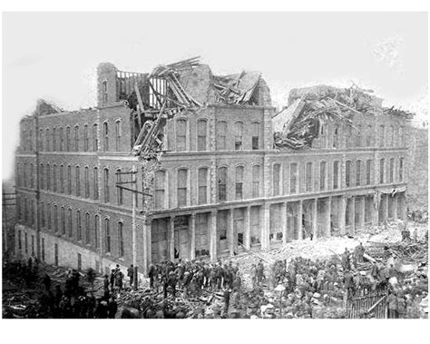 Tornado damage to Jackson County Court House, 2nd & Main. Killed 2 and injured 5 on May 11, 1886 ...
