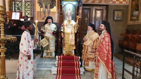 THE PATRIARCH OF ALEXANDRIA AT THE CHURCH OF THE ARCHANGELS IN ...