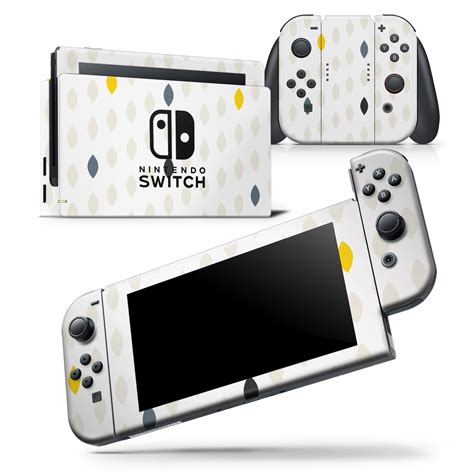 Yellow Gray and Black Droplets - Skin Wrap Decal Compatible with the ...