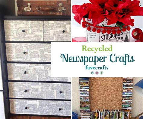 30+ Recycled Newspaper Craft Ideas | FaveCrafts.com