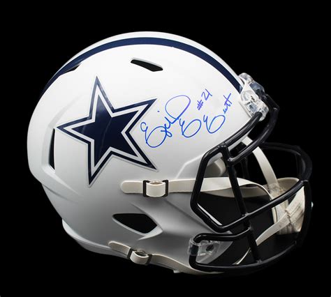 Ezekiel Elliott Signed Cowboys Full-Size Matte White Speed Helmet (Radtke) | Pristine Auction