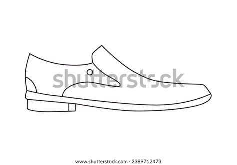 Shoe Sketch Hand Drawn Shoe Outline Stock Vector (Royalty Free ...