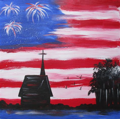 Patriotic Paintings | Patriotic painting, Painting, Art