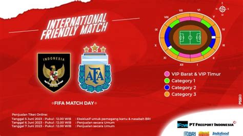 Jadwal Indonesia Vs Argentina 2023 Jam Berapa