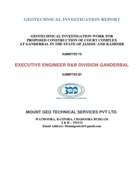 Report PDF | PDF | Geotechnical Engineering | Earthquakes