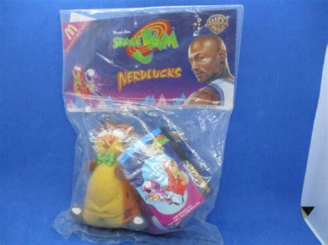 Space Jam Movie Plush Vintage Warner Bros Nerdlucks Pound Bupkus McDonalds NISB - Action Figures