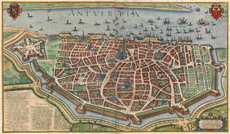 17th Century map of Antwerp, Belgium (from r/PaperTowns) : r/belgium