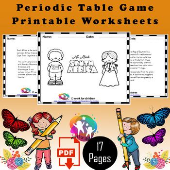 Periodic Table Game by work for children | TPT