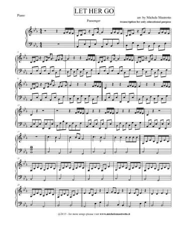 🎻 Let Her Go Piano Sheet Music PDF - Free Download (PRINTABLE)