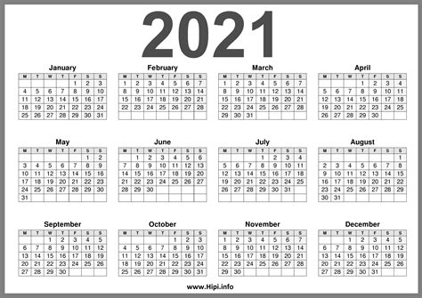 2021 Printable Calendar (UK) United Kingdom - Hipi.info