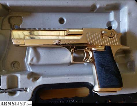 ARMSLIST - For Sale: Desert Eagle 50 Cal Gold Mirror Finish