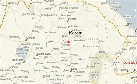 Korem Location Guide