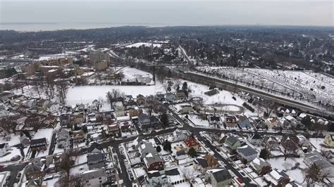 new York Aerial Video After Snow Storm 2017 - YouTube