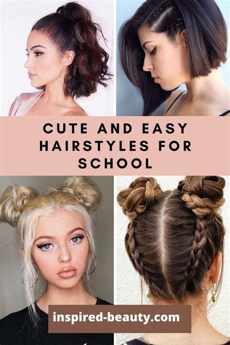 20+ Easy Hairstyles for School Short Hair - Inspired Beauty