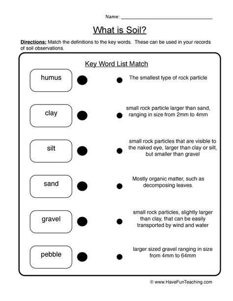 Properties Of Soil Worksheets