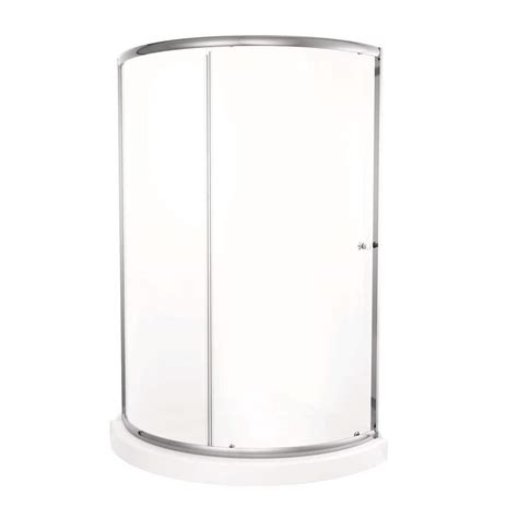 Delta Foundations 38 in. L x 38 in. H W x 70 in. H Corner Shower Kit with Sliding Frameless ...