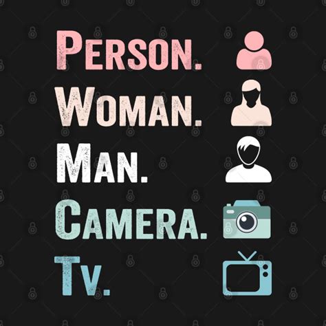 Person woman man camera tv - Person Woman Man Camera Tv - T-Shirt | TeePublic