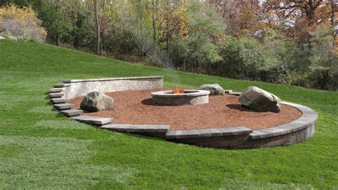 Natural fire pit area built into a slope. | Garden | Pinterest | Fire ...