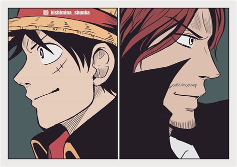 I did Luffy and Shanks fanart! Please visit my Instagram for more ...