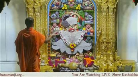 sarangpur hanumanji aarti today Date 24.08.2023 #Salangpur hanumanji aarti - YouTube