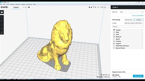 Cura Settings for Creality Ender-3 3D Printer, Beginner Tutorial - YouTube