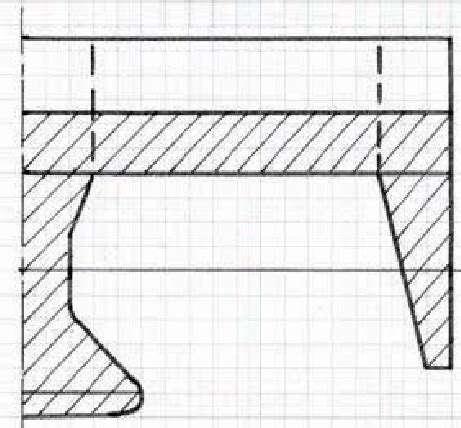 Ship cross-section proposed by the consultant (the dotted part is the ...