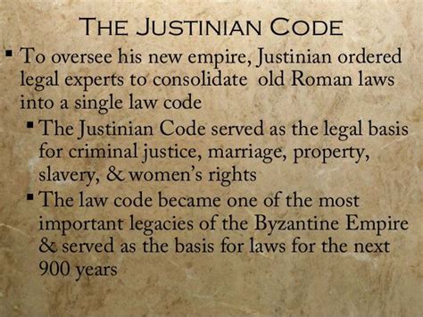 The Justinian'Code: the collections of laws and legal interpretations ...