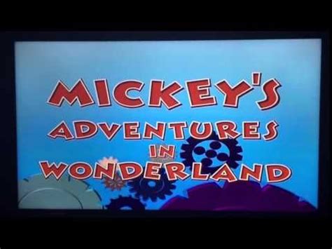 Mickey's Adventures in Wonderland Title Card - YouTube | Adventures in wonderland, Title card ...