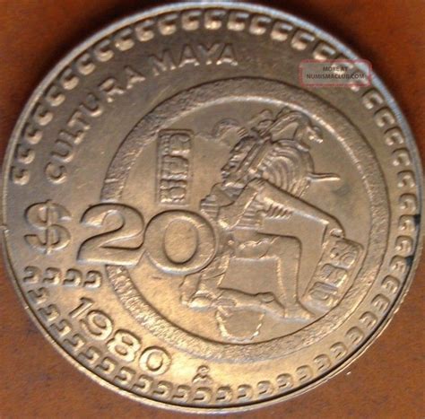 1980 $20 Mexican Silver Coin