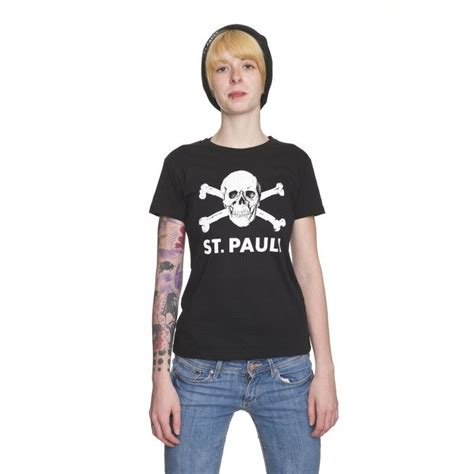 St. Pauli WOMEN'S SKULL AND CROSSBONES T-SHIRT I, BLACK | Women, T ...