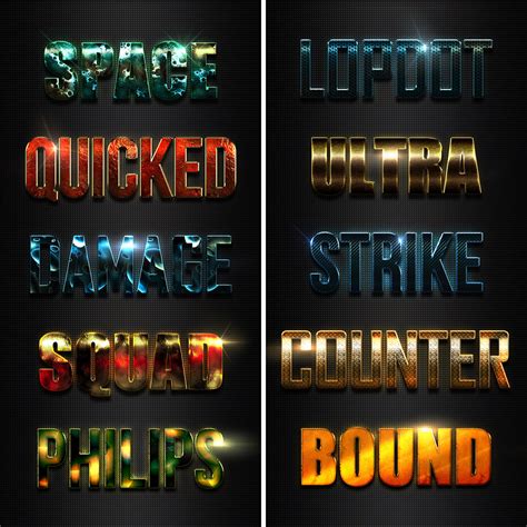 650+ Fantastic Premium Photoshop Text Effects - only $15!